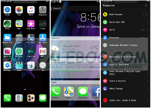Download Tema Iphone Bose Oppo f1s Terbaru Palebogku
